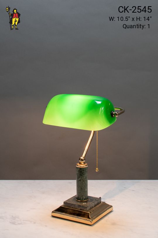 Marble Base Banker's Lamp
