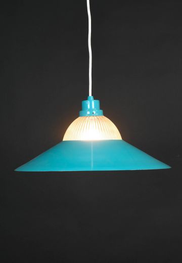 Blue Mid Century Hanging Pendant