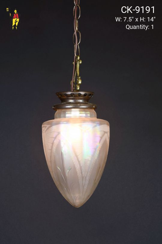 Deco Glass Globe Pendant