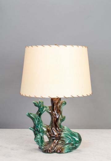 Green & Black Ceramic Table Lamp