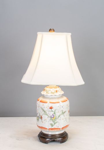 Floral Painted Ceramic Table Lamp