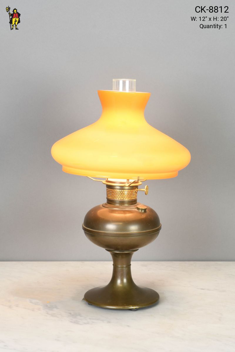 Electrified Oil Lamp | Table Lamps | Collection | Five Ten Vintage Lighting  | Lighting Sales, image size:800x1200