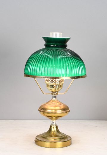 Electrified Oil Table Lamp