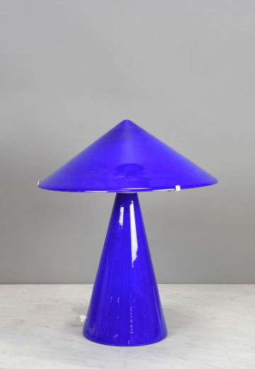 Blue Glass Table Lamp