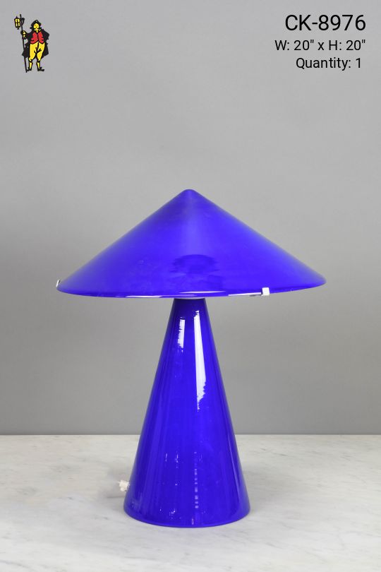 Blue Glass Table Lamp