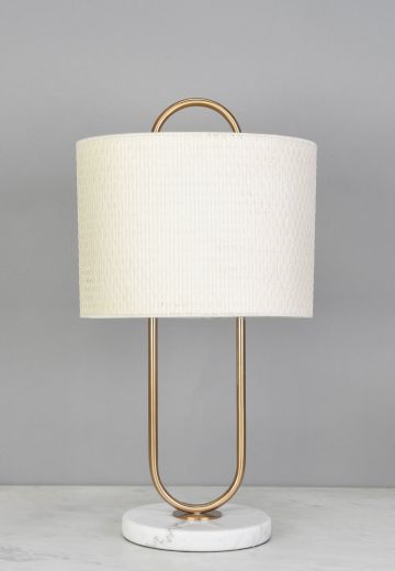 Brass & Marble Table Lamp