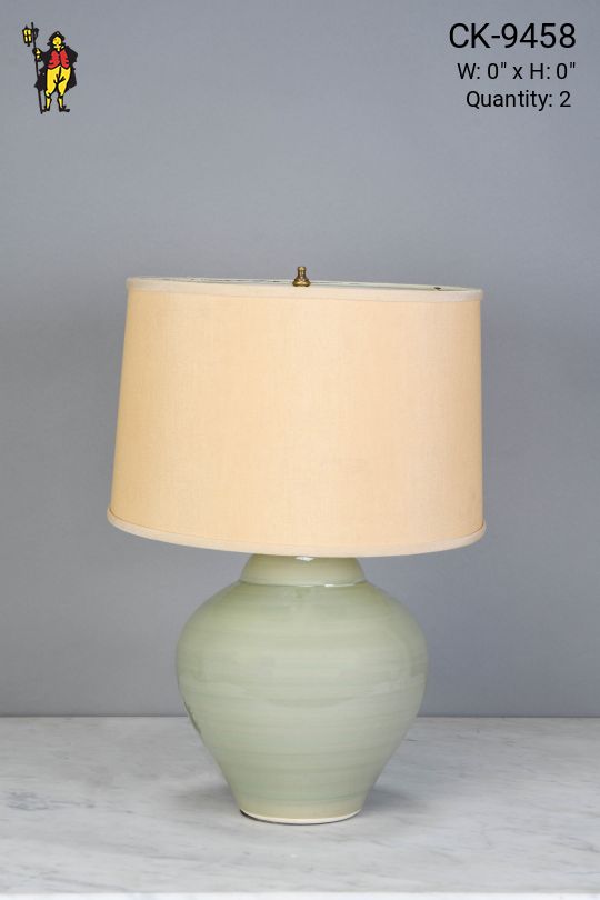 Green Ceramic Table Lamp