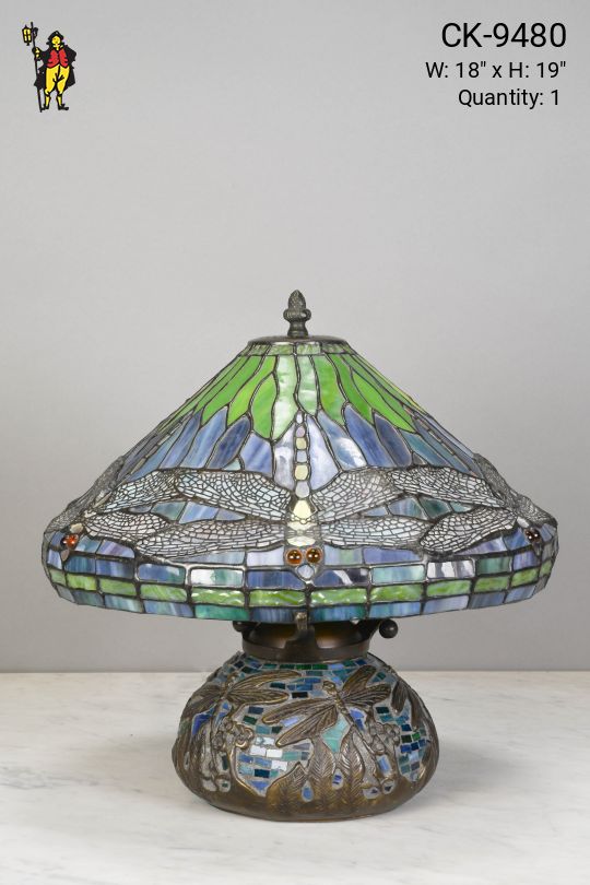 Art Glass Dragon Fly Table Lamp