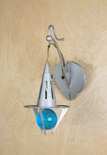 Hanging Claw Wall Sconce w/Blue Ball