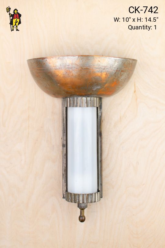 Distressed Metal Pocket Sconce